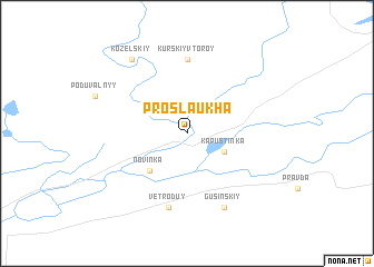 map of Proslaukha