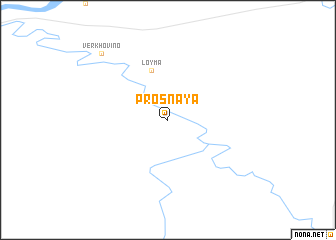 map of Prosnaya