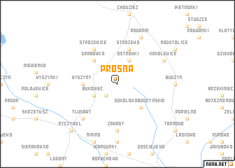 map of Prosna