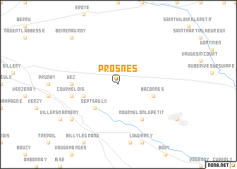 map of Prosnes
