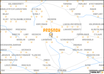 map of Prosnów