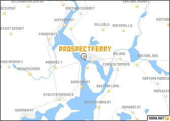 map of Prospect Ferry