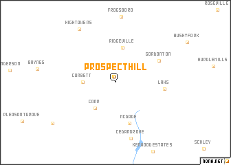 map of Prospect Hill