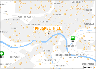 map of Prospect Hill