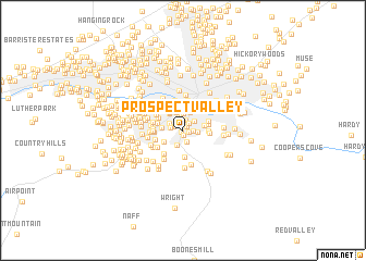 map of Prospect Valley