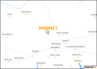 map of Prospect