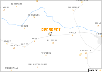 map of Prospect