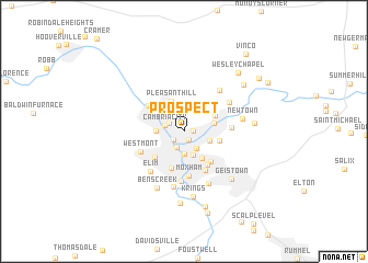 map of Prospect