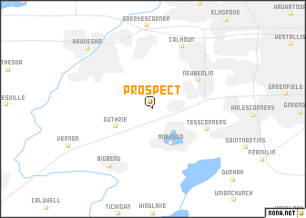 map of Prospect