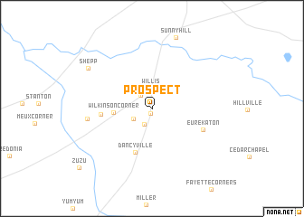 map of Prospect