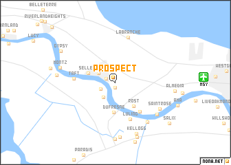 map of Prospect