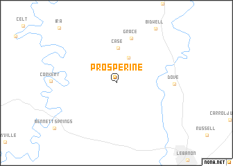 map of Prosperine