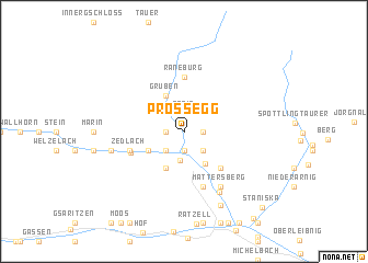 map of Prossegg