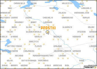 map of Prostki