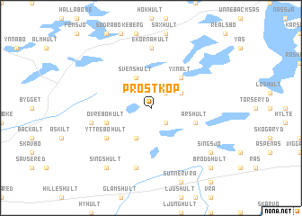 map of Prostköp