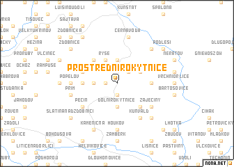 map of Prostřední Rokytnice