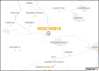 map of Prosyanaya