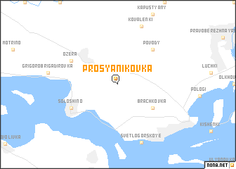 map of Prosyanikovka