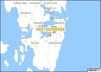 map of Protheroepur