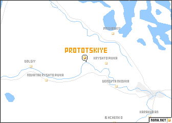 map of Prototskiye