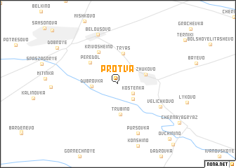 map of Protva