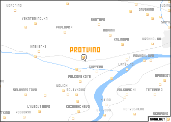 map of Protvino