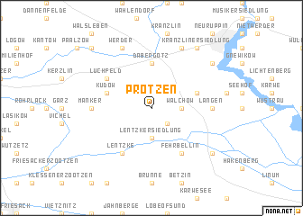 map of Protzen