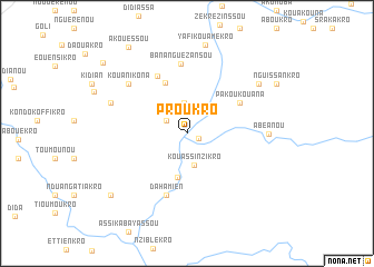 map of Proukro