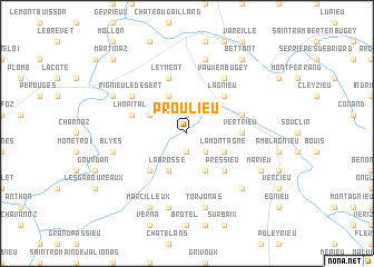 map of Proulieu