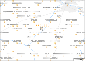 map of Prouzel