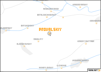 map of Proval\