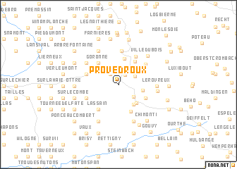 map of Provèdroux