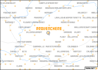 map of Provenchère