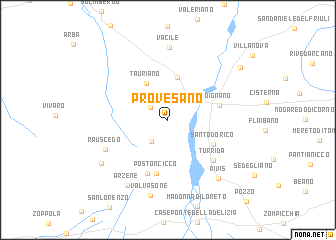 map of Provesano