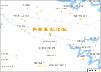 map of Providence Forge