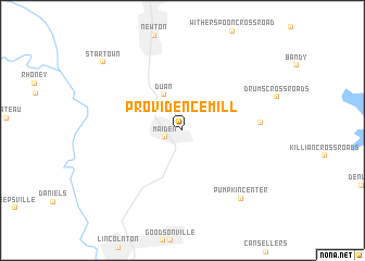 map of Providence Mill