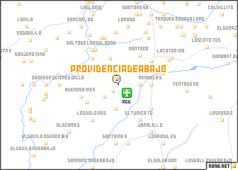 map of Providencia de Abajo