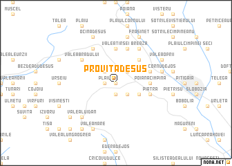 map of Proviţa de Sus