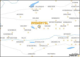 map of Prowomysʼl