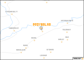 map of Proy-Balma