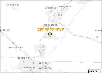 map of Proyezzheye