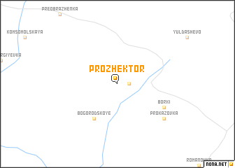 map of Prozhektor