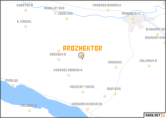 map of Prozhektor