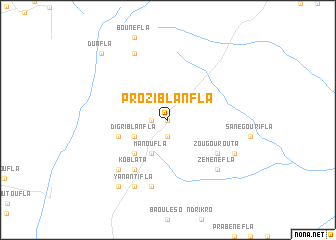 map of Proziblanfla