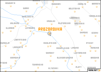 map of Prozorovka