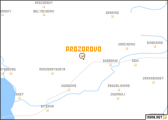 map of Prozorovo