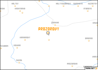 map of Prozorovy