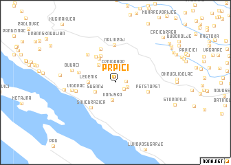 map of Prpići