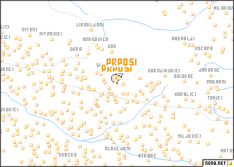 map of Prpoši