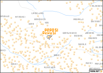 map of Prpoši